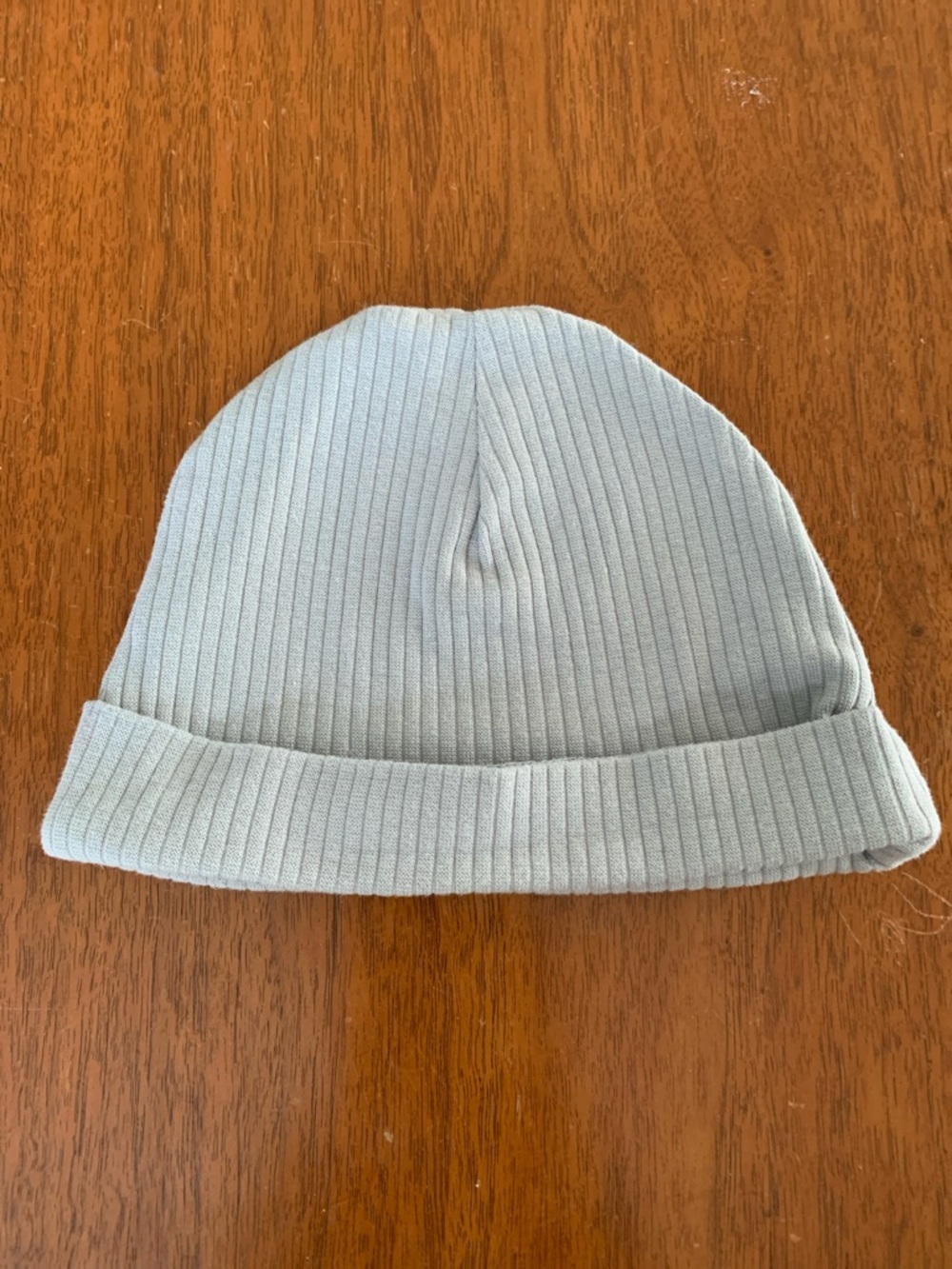 🍓3/$10 Petit Lem Light Gray Ribbed Beanie Hat size 9m